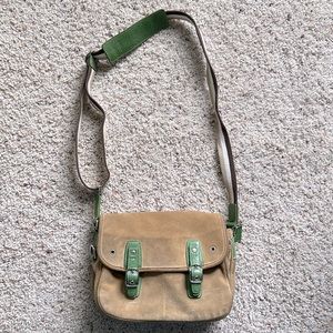 Coach suede crossbody with adjustable strap